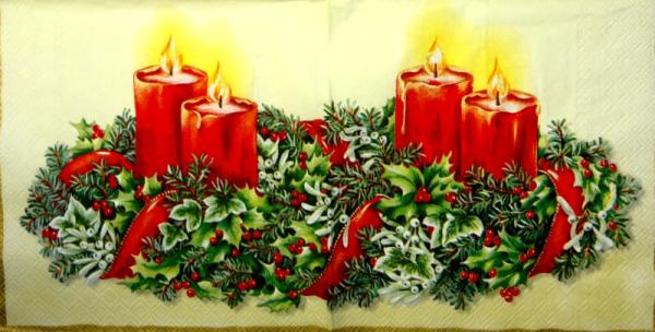 008 Candles - 3-ply (cream) - Ihr
